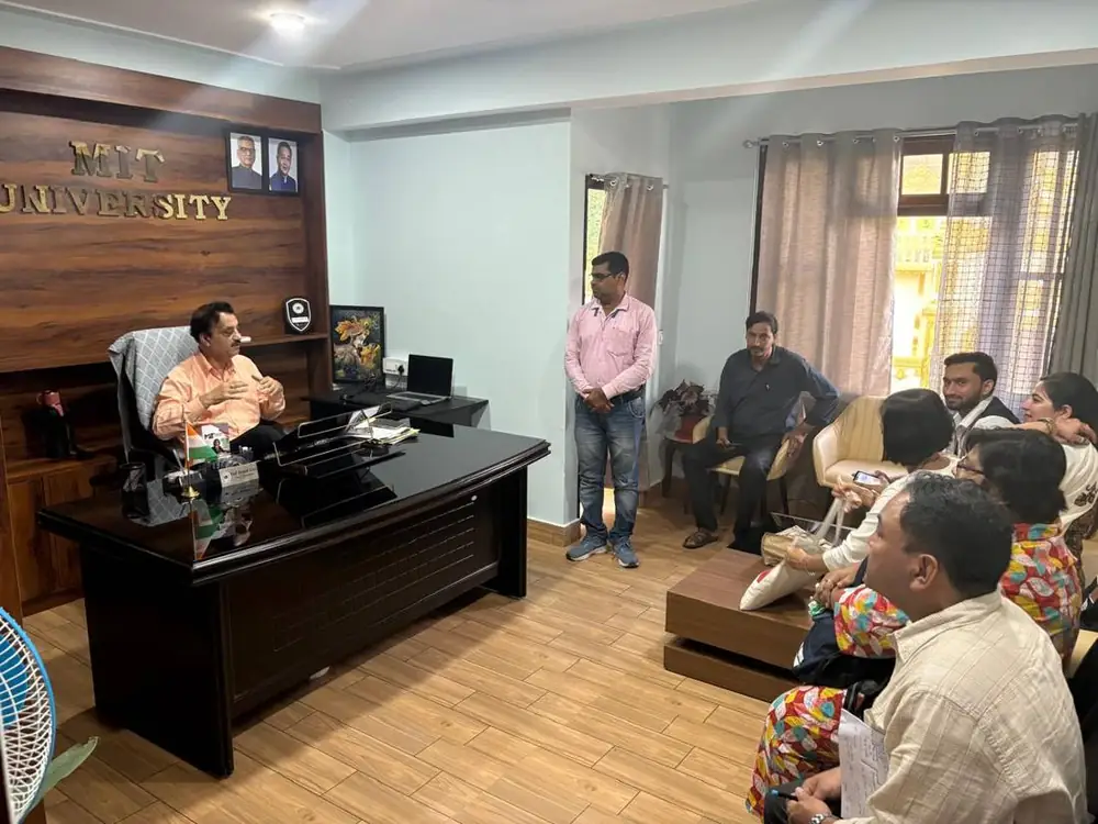 Interaction session with the Vice Chancellor – MIT University Sikkim